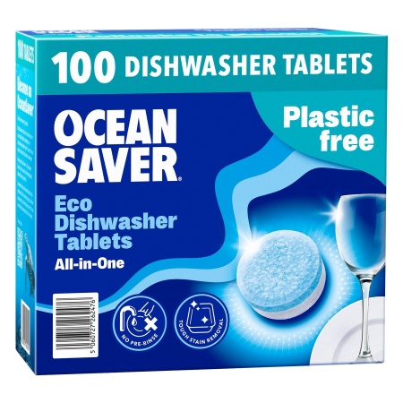 Oceansaver - Plastic Free Eco Dishwasher Tabs (100 pack x 14g)